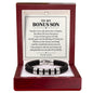 To My Bonus Son Personalized Name Bracelet - The Blessing of Loving You