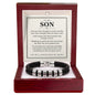 To My Son Personalized Name Bracelet - You Will Always Have My Heart