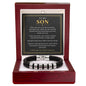 To My Son Personalized Name Bracelet - Forever in Your Corner