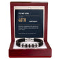 To My Son 40th Birthday Men's Personalized Name Bracelet from Mom