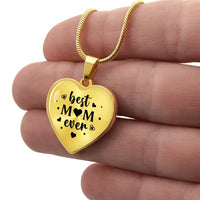 Load image into Gallery viewer, Best Mom Ever Gifts from Daughter / Son - Engraved Heart Necklace
