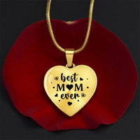 Load image into Gallery viewer, Best Mom Ever Gifts from Daughter / Son - Engraved Heart Necklace
