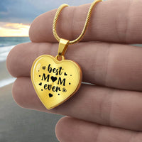 Load image into Gallery viewer, Best Mom Ever Gifts from Daughter / Son - Engraved Heart Necklace
