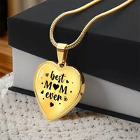 Load image into Gallery viewer, Best Mom Ever Gifts from Daughter / Son - Engraved Heart Necklace
