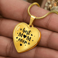 Load image into Gallery viewer, Best Mom Ever Gifts from Daughter / Son - Engraved Heart Necklace
