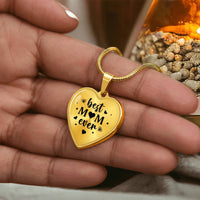 Load image into Gallery viewer, Best Mom Ever Gifts from Daughter / Son - Engraved Heart Necklace
