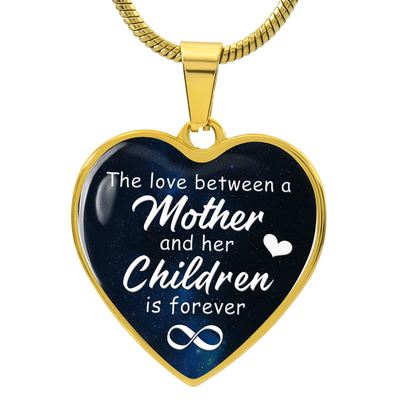 Load image into Gallery viewer, To My Mom Heart Necklace - The Love Between Snake Chain

