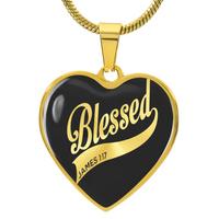 Load image into Gallery viewer, Silver Women Heart Necklace - Blessed Snake Chain
