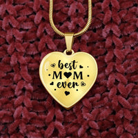 Load image into Gallery viewer, Best Mom Ever Gifts from Daughter / Son - Engraved Heart Necklace
