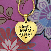 Load image into Gallery viewer, Best Mom Ever Gifts from Daughter / Son - Engraved Heart Necklace
