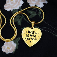 Load image into Gallery viewer, Best Mom Ever Gifts from Daughter / Son - Engraved Heart Necklace
