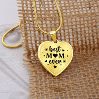 Load image into Gallery viewer, Best Mom Ever Gifts from Daughter / Son - Engraved Heart Necklace
