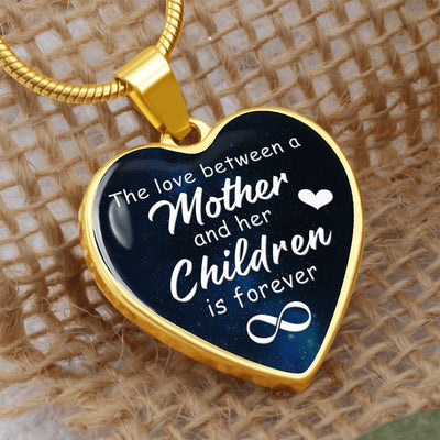 Load image into Gallery viewer, To My Mom Heart Necklace - The Love Between Snake Chain
