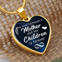 Load image into Gallery viewer, To My Mom Heart Necklace - The Love Between Snake Chain
