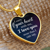 Load image into Gallery viewer, Silver Women Heart Necklace - I Carry Your Heart Snake Chain
