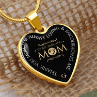 Load image into Gallery viewer, To My Mom Heart Necklace - Always Loving Heart Snake Chain
