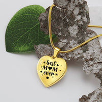 Load image into Gallery viewer, Best Mom Ever Gifts from Daughter / Son - Engraved Heart Necklace
