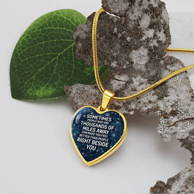 Load image into Gallery viewer, Silver Women Heart Necklace - Sometimes People Snake Chain
