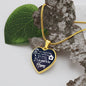Silver Women Heart Necklace - New Beginnings Snake Chain