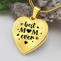 Load image into Gallery viewer, Best Mom Ever Gifts from Daughter / Son - Engraved Heart Necklace
