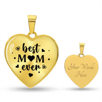 Load image into Gallery viewer, Best Mom Ever Gifts from Daughter / Son - Engraved Heart Necklace
