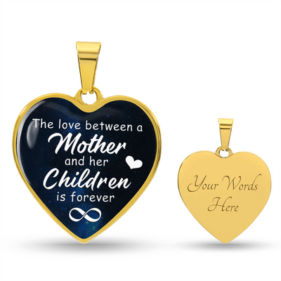 Load image into Gallery viewer, To My Mom Heart Necklace - The Love Between Snake Chain
