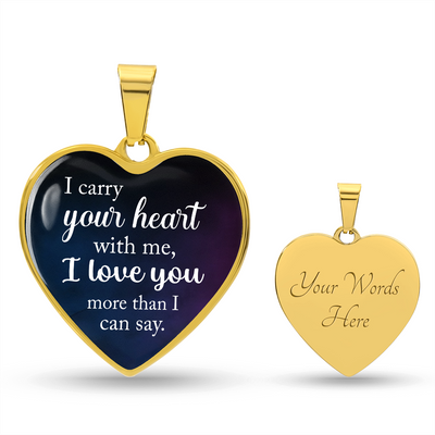 Load image into Gallery viewer, Silver Women Heart Necklace - I Carry Your Heart Snake Chain
