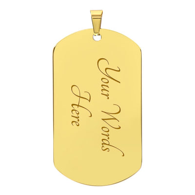 Load image into Gallery viewer, Personalized Necklace for Son from Dad, Father to Son Dog Tag Necklace
