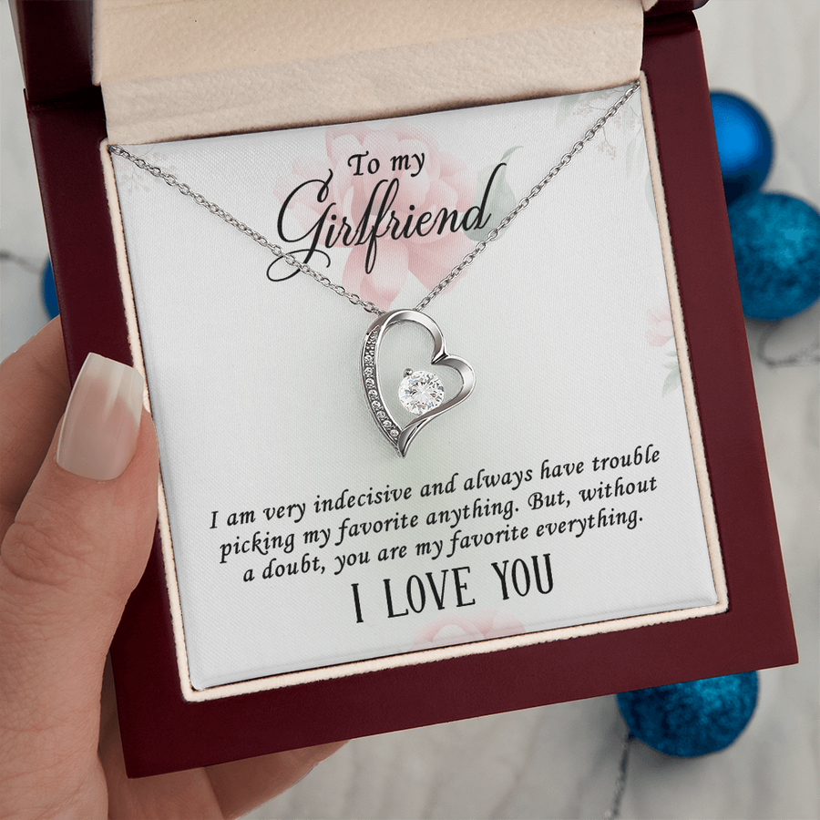 To My Girlfriend Gifts – Meaningful Love Message Card for Her, Romantic Surprise Gift