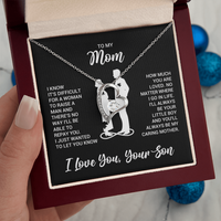 Load image into Gallery viewer, To My Mom Necklace from Son, Necklace for Mother from Son Jewelry Gifts for Mother's Day, Christmas
