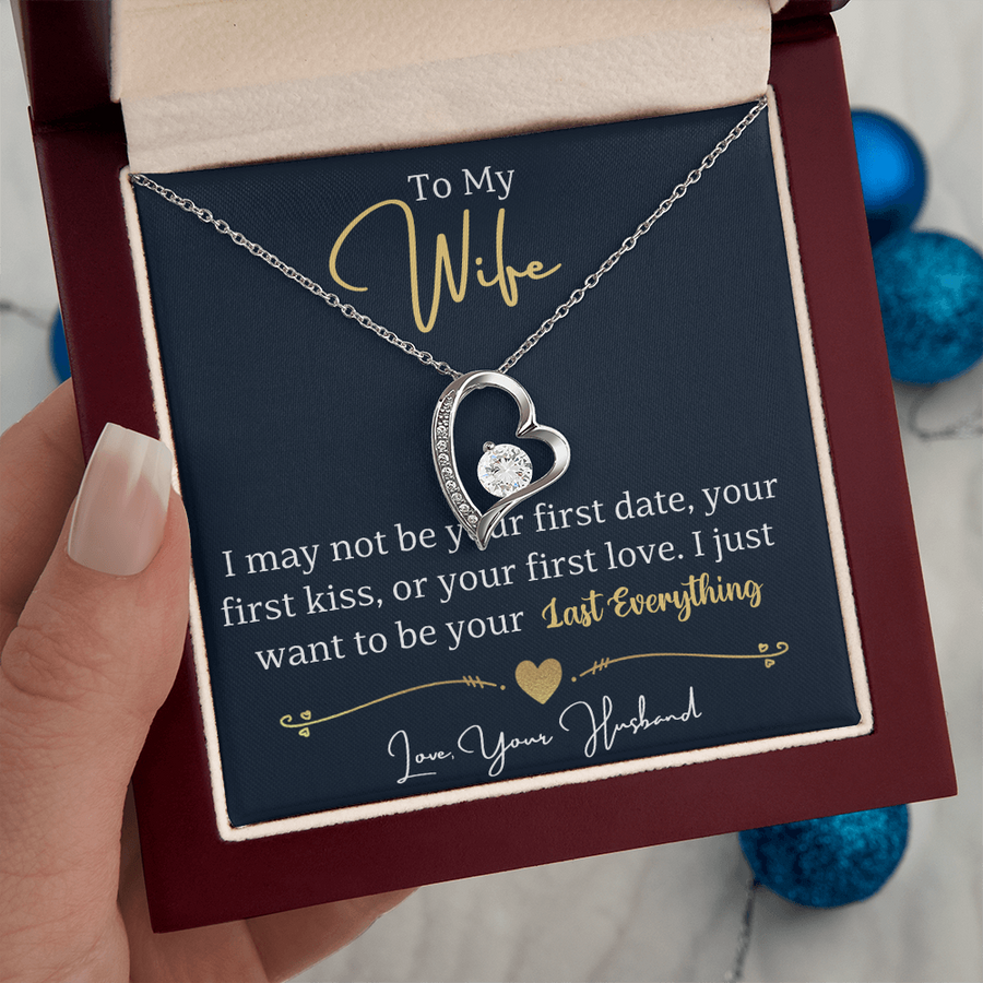To My Wife Necklace from Husband, Wife Gift Necklace for Women, Birthday Anniversary Gifts