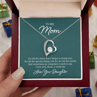 Load image into Gallery viewer, To My Mom Necklace from Daughter, For All the Time, I Love You Mom
