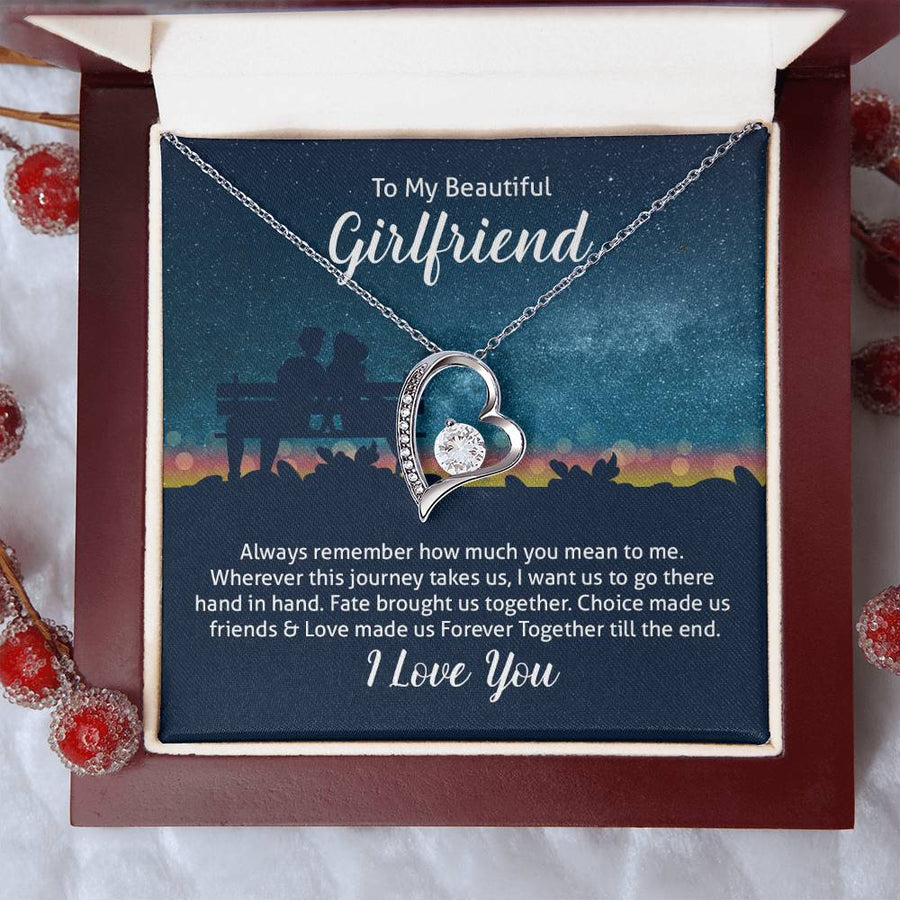 To My Girlfriend Necklace from Boyfriend, Always Remember How Much You Mean to Me