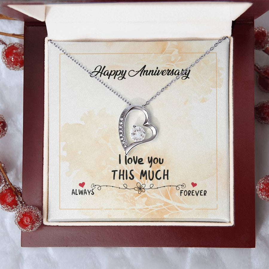 Wedding Anniversary Gifts for Wife from Husband, I Love You This Much Always to Forever