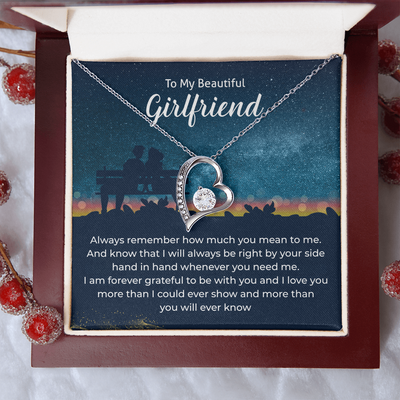 Load image into Gallery viewer, To My Girlfriend Necklace Xmas Gifts, I Love You More Than I Could Show &amp;amp; More Than You Ever Know
