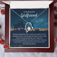 Load image into Gallery viewer, To My Girlfriend Necklace Xmas Gifts, I Love You More Than I Could Show &amp; More Than You Ever Know
