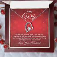 Load image into Gallery viewer, To My Wife Necklace from Husband, All That I Am, or Hope to Be, I Owe It to You

