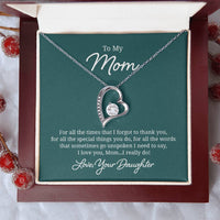 Load image into Gallery viewer, To My Mom Necklace from Daughter, For All the Time, I Love You Mom
