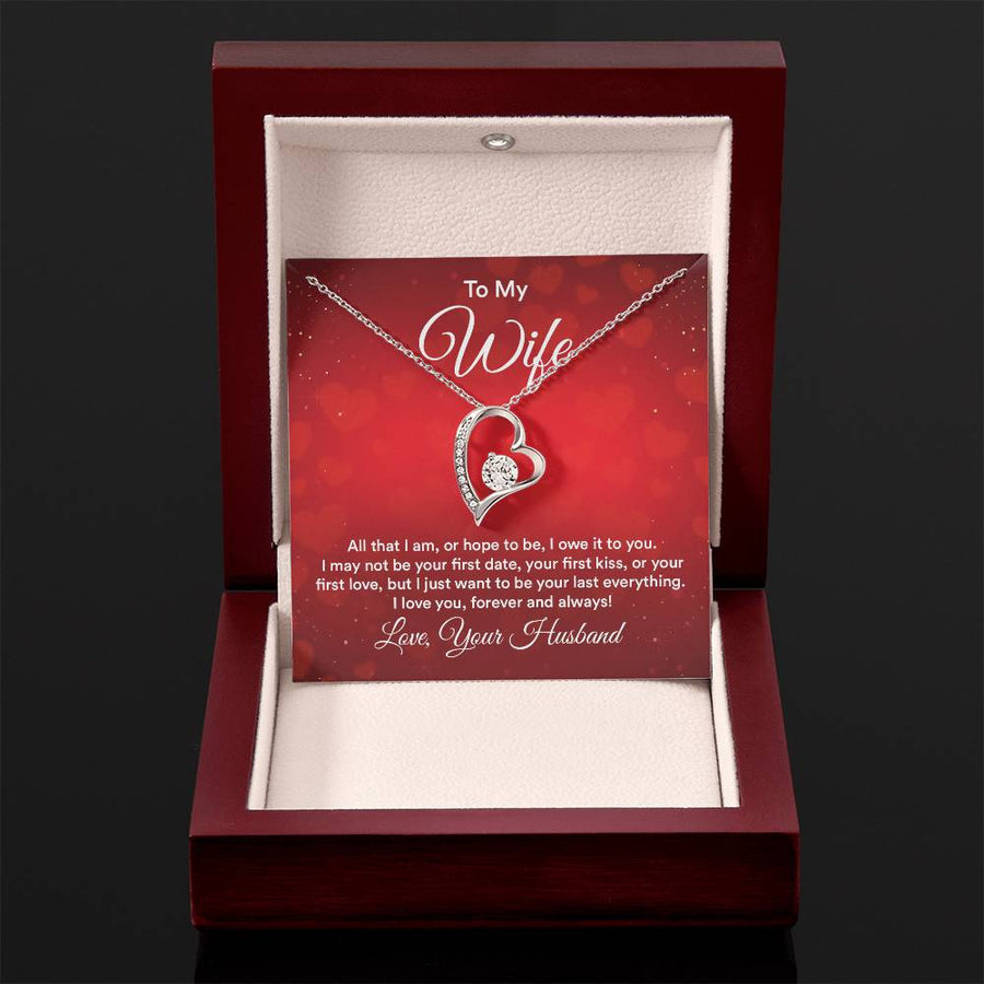 To My Wife Necklace from Husband, All That I Am, or Hope to Be, I Owe It to You