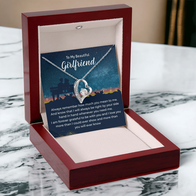 Load image into Gallery viewer, To My Girlfriend Necklace Xmas Gifts, I Love You More Than I Could Show &amp;amp; More Than You Ever Know
