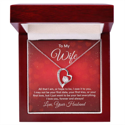Load image into Gallery viewer, To My Wife Necklace from Husband, All That I Am, or Hope to Be, I Owe It to You

