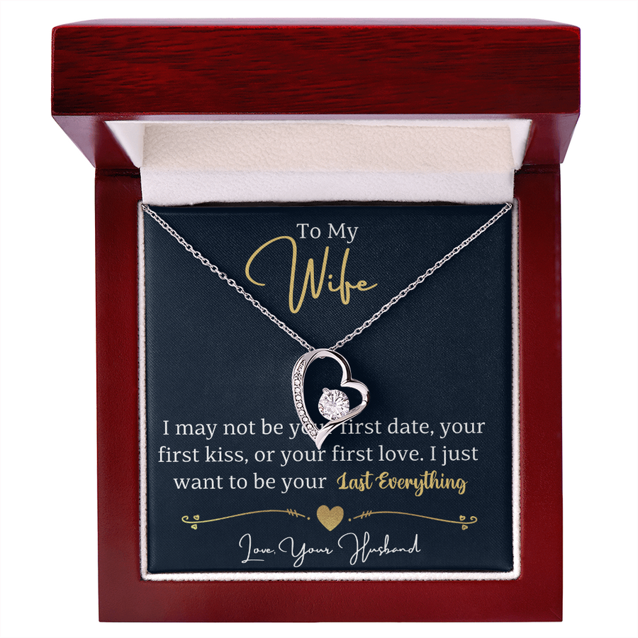 To My Wife Necklace from Husband, Wife Gift Necklace for Women, Birthday Anniversary Gifts