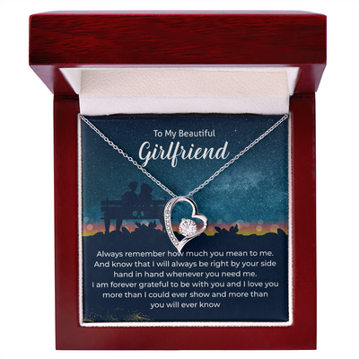 Load image into Gallery viewer, To My Girlfriend Necklace Xmas Gifts, I Love You More Than I Could Show &amp;amp; More Than You Ever Know
