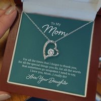 Load image into Gallery viewer, To My Mom Necklace from Daughter, For All the Time, I Love You Mom
