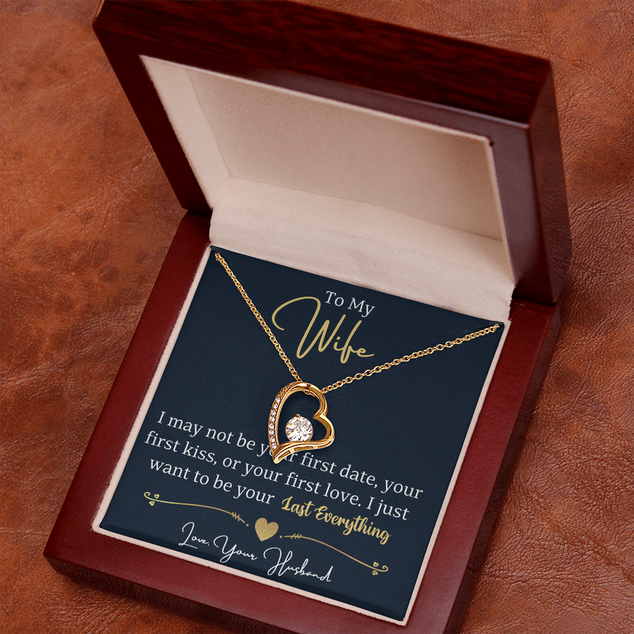 To My Wife Necklace from Husband, Wife Gift Necklace for Women, Birthday Anniversary Gifts