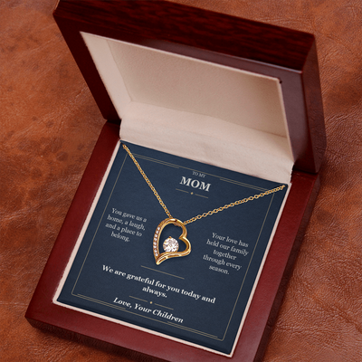 Load image into Gallery viewer, To My Mom Forever Love Necklace from Children | Grateful for You Gift
