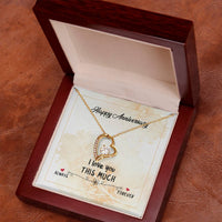 Load image into Gallery viewer, Wedding Anniversary Gifts for Wife from Husband, I Love You This Much Always to Forever
