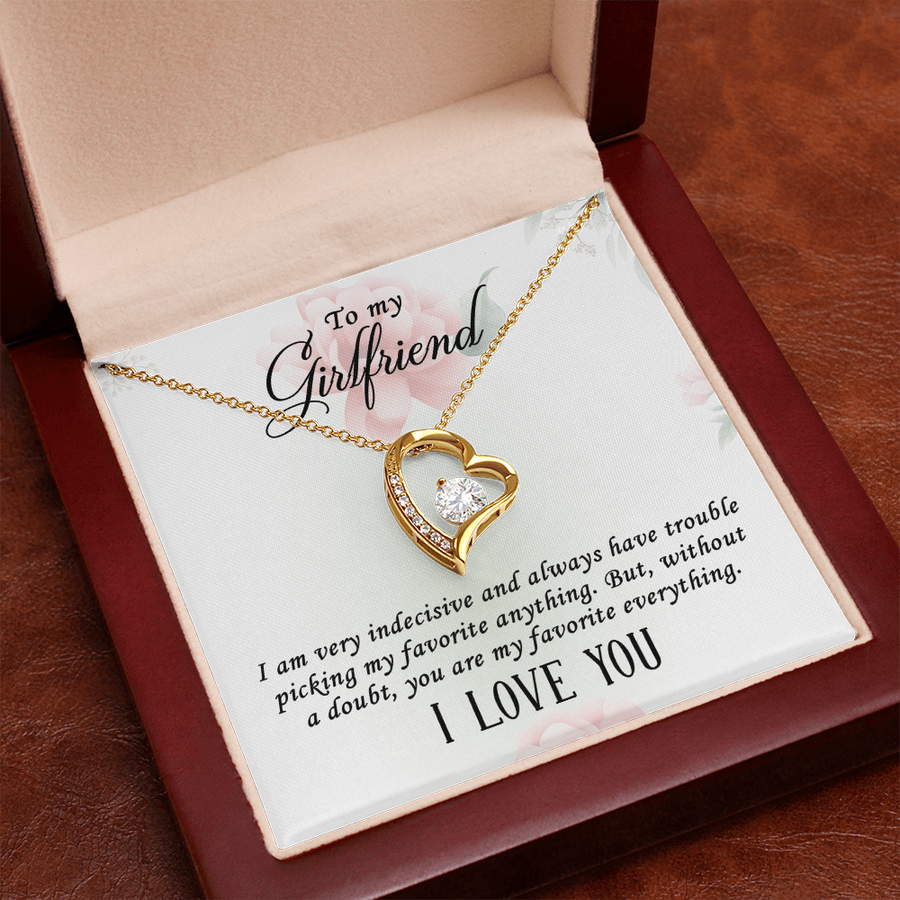 To My Girlfriend Gifts – Meaningful Love Message Card for Her, Romantic Surprise Gift