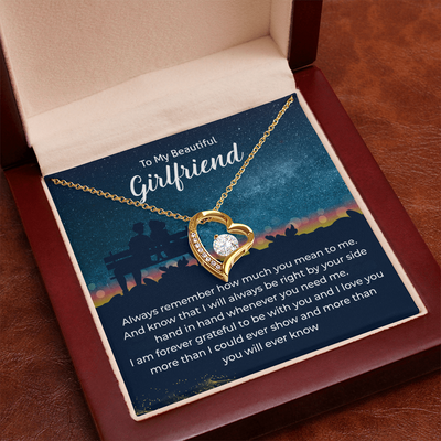 Load image into Gallery viewer, To My Girlfriend Necklace Xmas Gifts, I Love You More Than I Could Show &amp;amp; More Than You Ever Know
