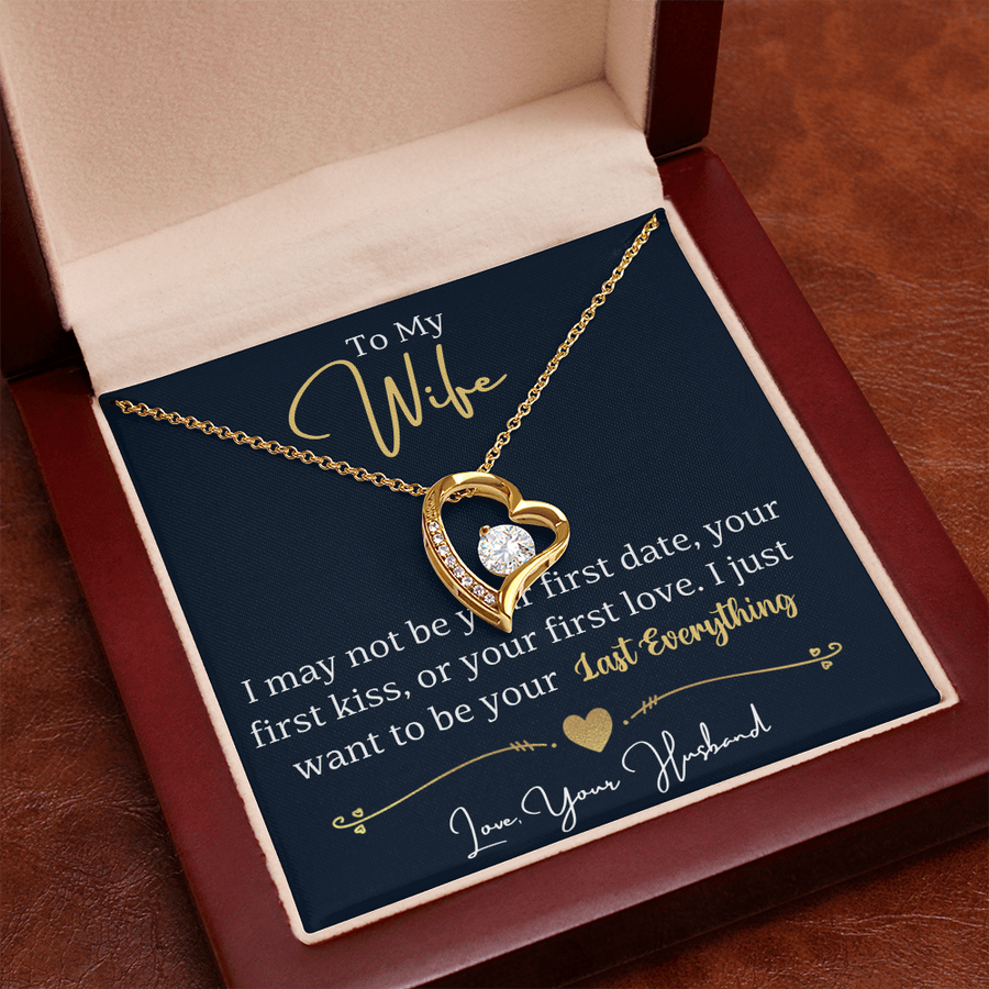 To My Wife Necklace from Husband, Wife Gift Necklace for Women, Birthday Anniversary Gifts